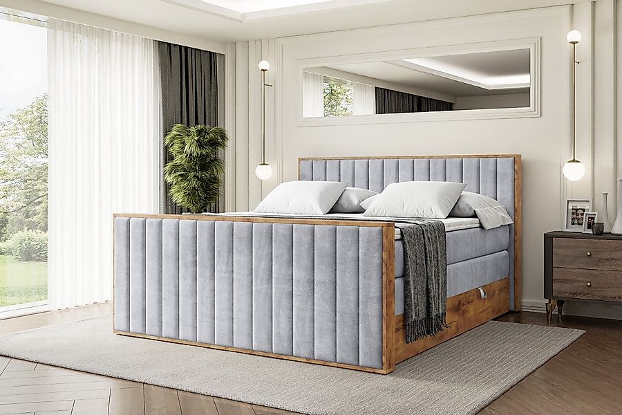 ALTDECOR Boxspringbett LOLLI4-Z KING (Multipocket-Matratze H4, günstig online kaufen