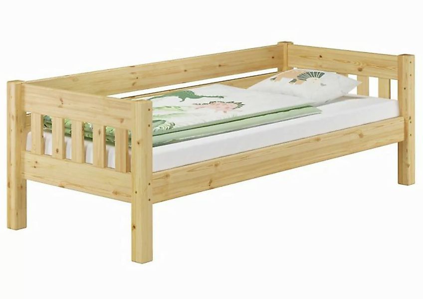 ERST-HOLZ Bett Stabiles Futonbett Kieferbett 90x200 Massivholz, Kieferfarbl günstig online kaufen