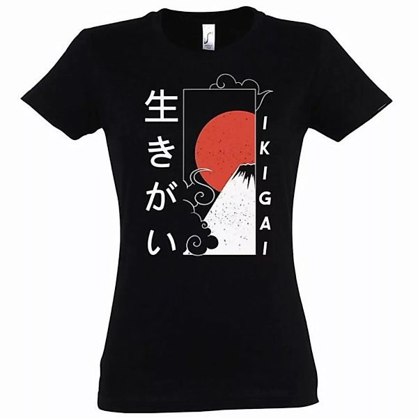 Youth Designz T-Shirt Ikigai Japan Damen Shirt mit trendigem Frontprint günstig online kaufen