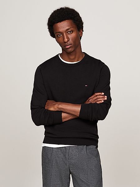 Tommy Hilfiger Rundhalspullover ESSENTIAL COTTON CREW günstig online kaufen