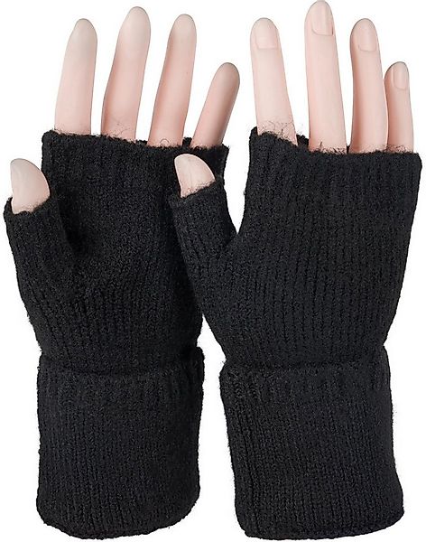 styleBREAKER Strickhandschuhe Fingerlose Strickhandschuhe Einfarbig (1-St) günstig online kaufen