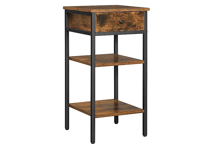 VASAGLE Nachttisch (1-St), mit einer Schublade und 2 Ablagen, Höhe 70 cm günstig online kaufen