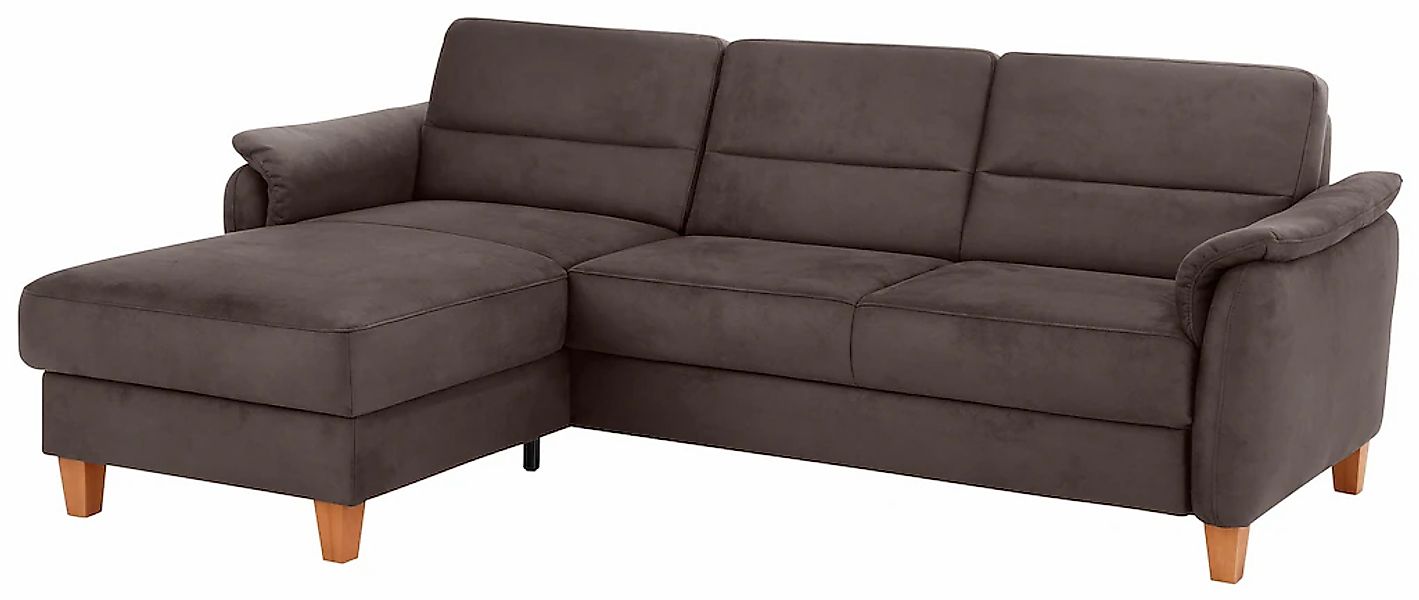 Home affaire Ecksofa "Palmera L-Form, B: 244 cm" optional Bettfunktion & Be günstig online kaufen