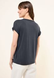 Cecil T-Shirt aus softem Materialmix günstig online kaufen