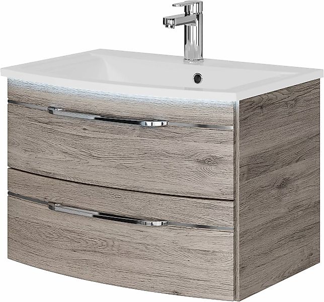 Saphir Waschtisch "Serie 7045 Mineralmarmor-Waschtisch und Unterschrank, 71 günstig online kaufen