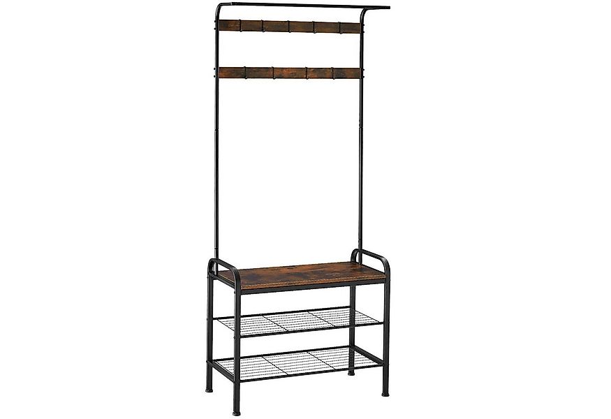 tectake Garderobe Wichita, inklusive Kippschutz, 73,5 x 36 x 184 cm günstig online kaufen