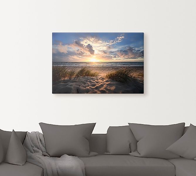 Artland Wandbild »Ostseestrand«, Strand, (1 St.), als Leinwandbild, Poster günstig online kaufen