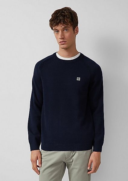 s.Oliver Longpullover Strickpullover Strickpullover aus Baumwolle mit Ragla günstig online kaufen