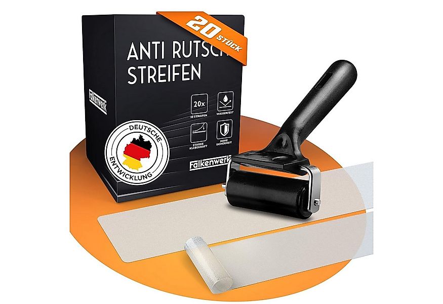 Falkenwerk Stufenmatte Anti-Rutsch für Treppen, [20 Stück] verschiedene Grö günstig online kaufen