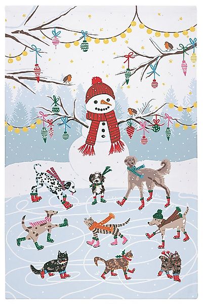 Ulster Weavers Geschirrtuch Ice Skating Animals, (1-tlg., 1-teilig), Küchen günstig online kaufen