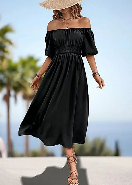 BlauWave Strandkleid Langes Damenkleid - Modisches Elegantes One-Shoulder-K günstig online kaufen