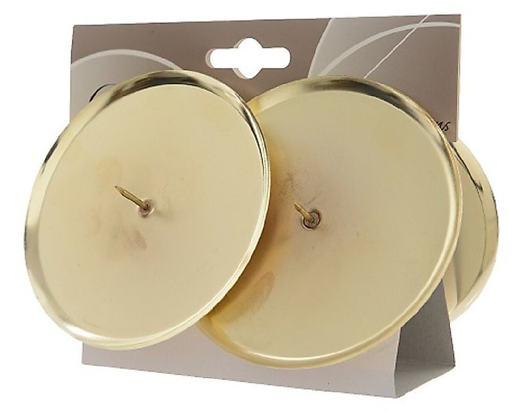 Kaemingk Kerzenhalter Adventskranzkerzenhalter Metall Ø 10 cm 4 Stück hell günstig online kaufen