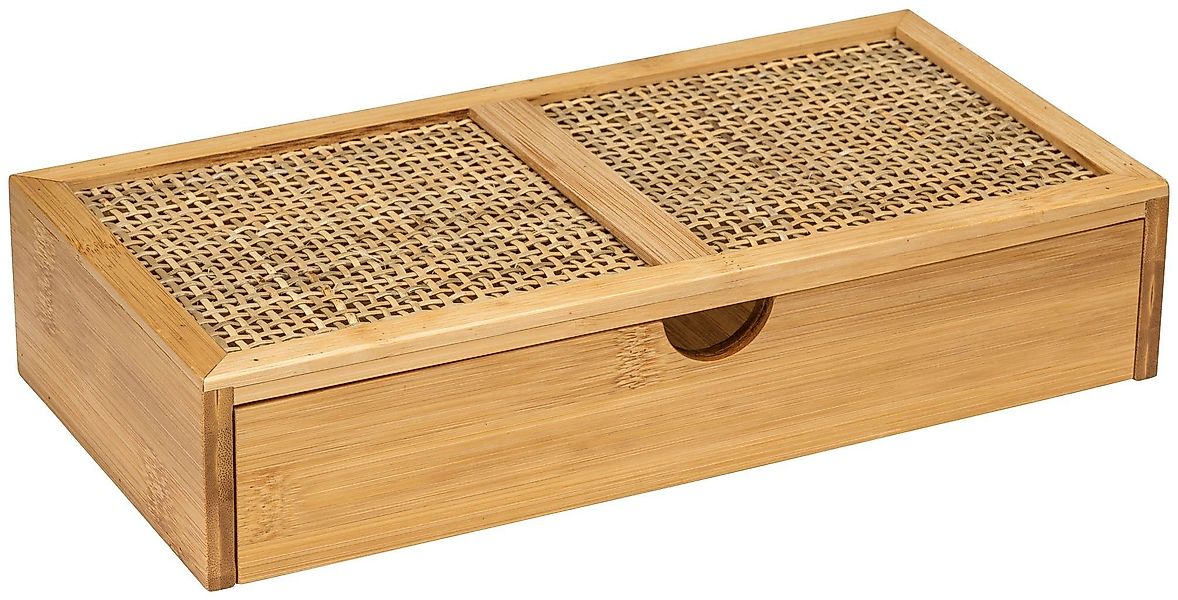 WENKO Badorganizer "Allegre" mit Schublade, aus Bambus und Rattan günstig online kaufen