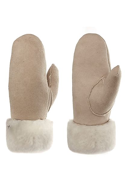 PEARLWOOD Lederhandschuhe FIONA (1 Paar) Velourleder, günstig online kaufen