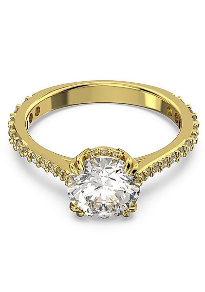 Swarovski Fingerring Stilla Round Cocktailring, mit Swarovski® Kristall günstig online kaufen