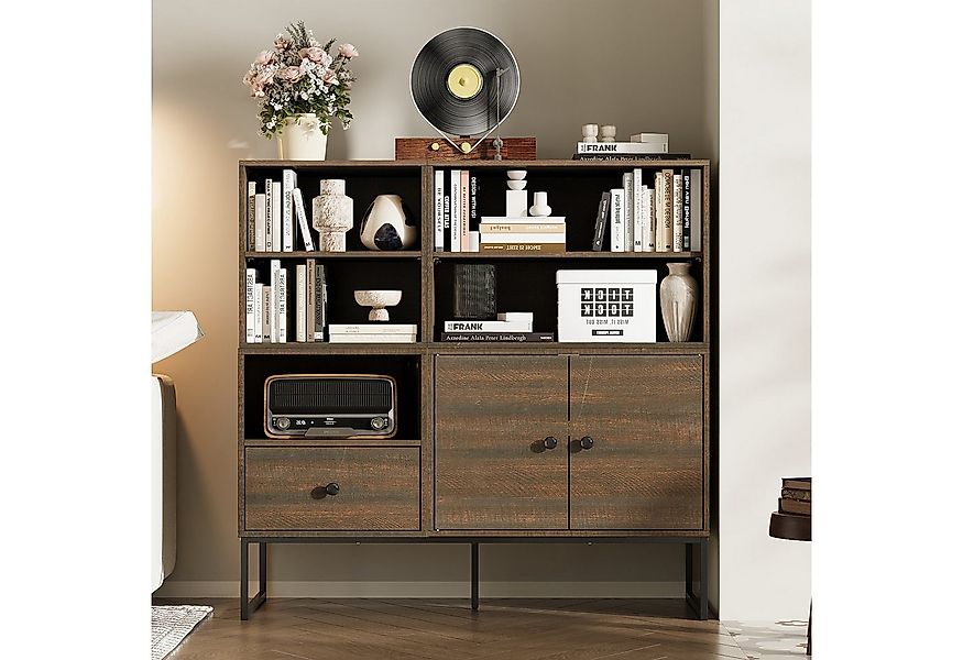 FUFU&GAGA Sideboard Küchenschrankmit 1 Schubladen, DIY Schuhschrank, Bücher günstig online kaufen