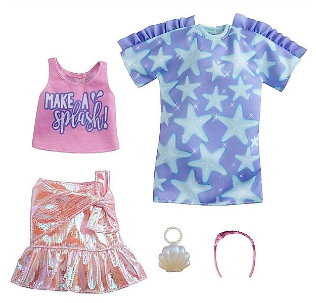 Barbie Puppenkleidung Make a Splash 2 Garderoben Set Barbie Mattel Puppen-K günstig online kaufen