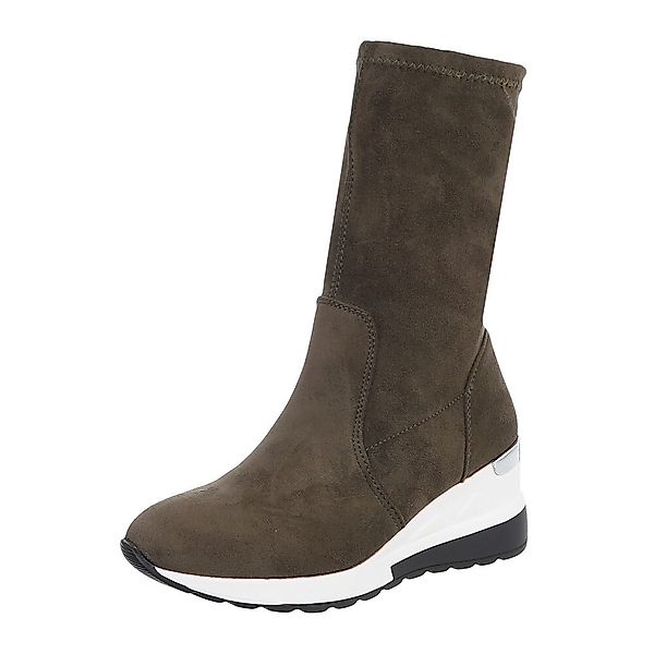Ital-Design Damen Freizeit Keilstiefelette (87284104) Keilabsatz/Wedge günstig online kaufen