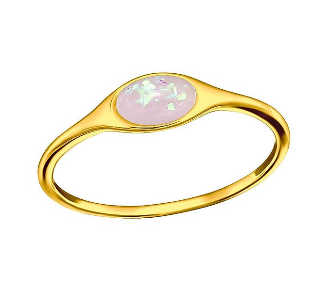 Order & Smile Schmuck Goldring Goldener Ring mit Opal günstig online kaufen