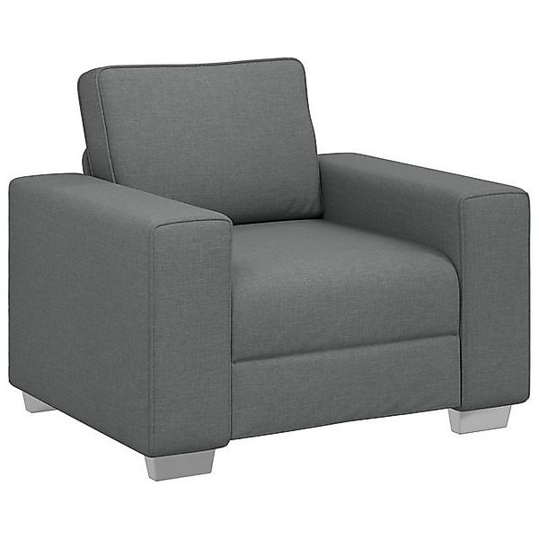 vidaXL Sofa Sofa Dunkelgrau Polyesterstoff, Holzrahmen Kompakt Sessel, 1 Te günstig online kaufen