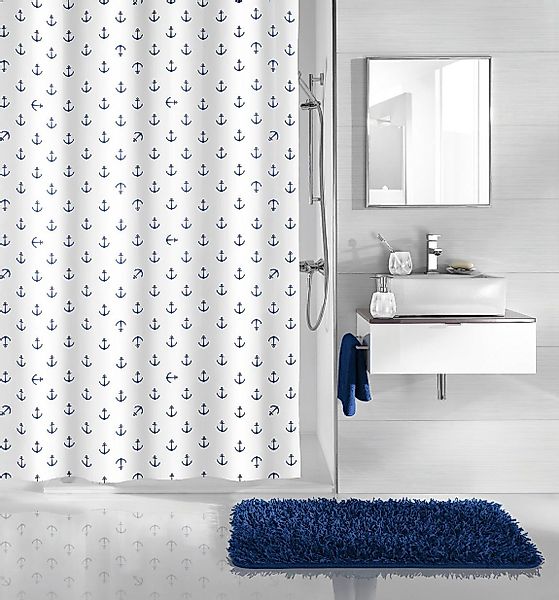 Kleine Wolke Duschvorhang Anchor Breite 180 günstig online kaufen