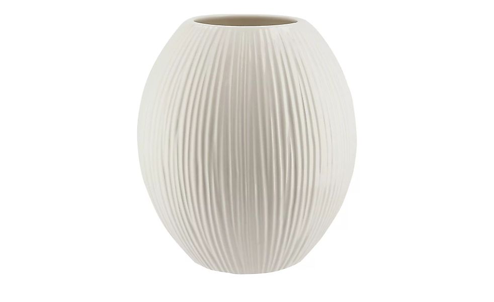 Vase - weiß - Keramik - 21 cm - Dekoration > Vasen - Möbel Kraft günstig online kaufen