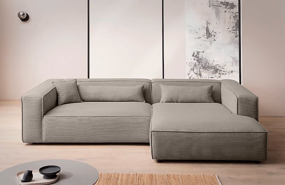 LeGer Home by Lena Gercke Ecksofa "PIARA XXL, Big-Sofa in Cord oder Leineno günstig online kaufen