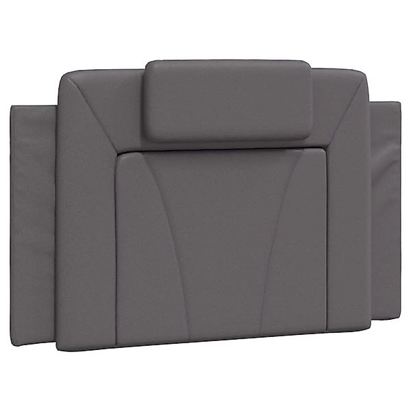 vidaXL Kopfteil-Kissen Viana Grau 80 cm Kunstleder 374763 günstig online kaufen