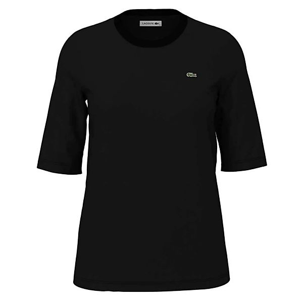 Rundhals-Shirt langem 1/2-Arm Lacoste schwarz günstig online kaufen