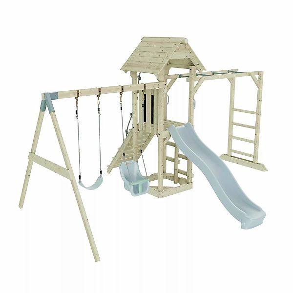 OutdoorToys Spielturm Örebro mit Babyschaukel Eisblau günstig online kaufen