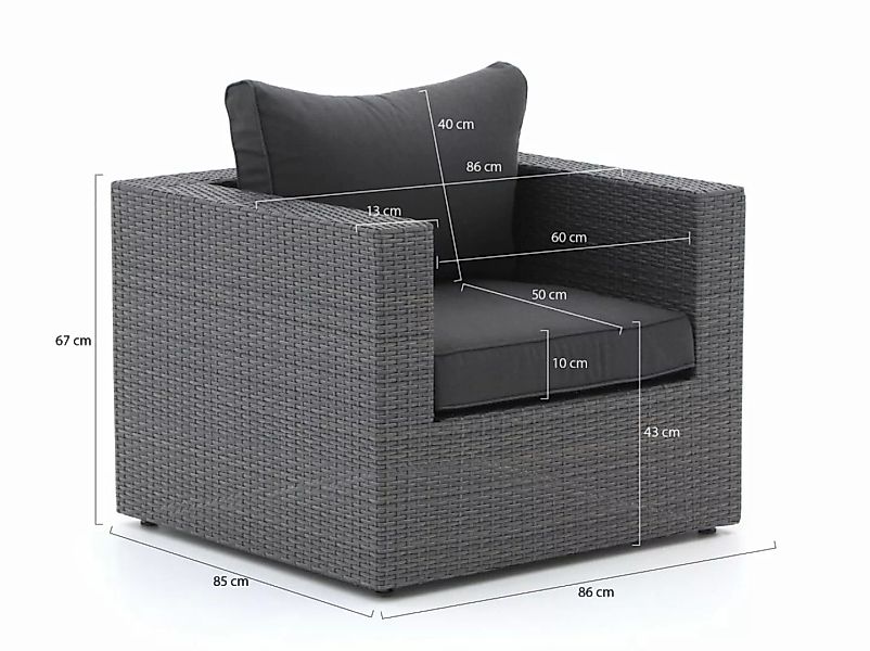 Forza Barolo Sessel Lounge-Set 5-teilig günstig online kaufen