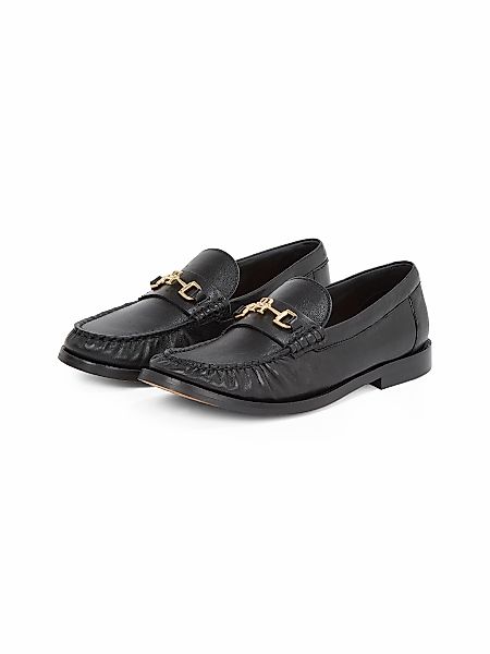 Tommy Hilfiger SOFT LEATHER HORSEBIT LOAFER Loafer, Blockabsatz, Businesssc günstig online kaufen
