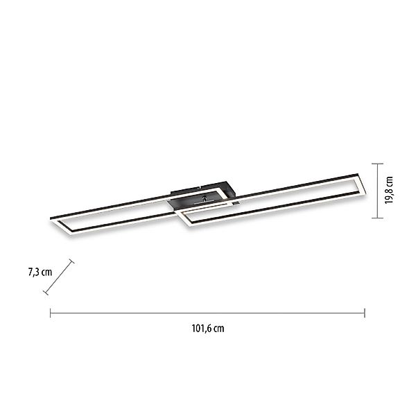 JUST LIGHT Deckenleuchte »IVEN«, 1 flammig, Leuchtmittel LED-Board   LED fe günstig online kaufen