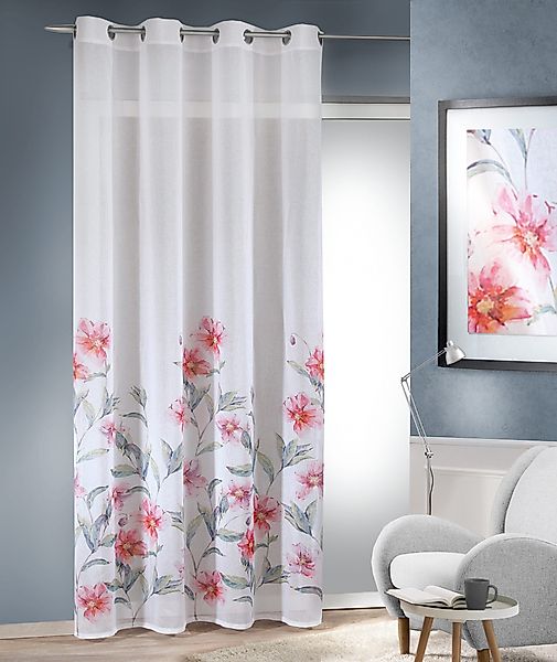 HOMING Gardine "Feliza" Ösen 1 Stk. tlg. Fertigschal günstig online kaufen