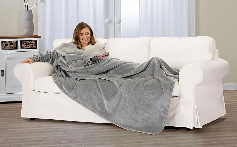 Einschlagdecke Ärmeldecke, Gözze, mit Brusttasche und integrierter Handytas günstig online kaufen