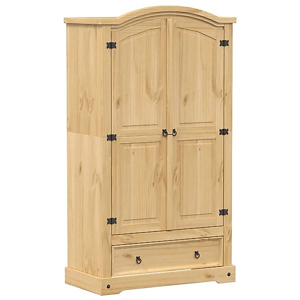vidaXL Kleiderschrank Corona 102x52x186 cm Massivholz Kiefer 4012156 günstig online kaufen