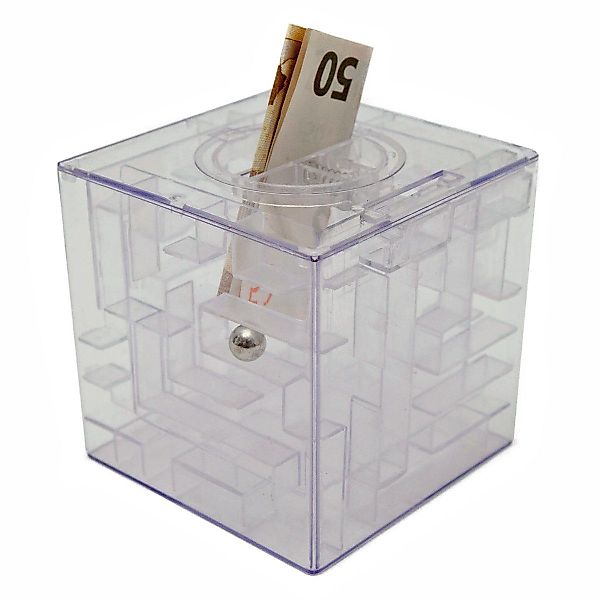 Goods+Gadgets Spardose 3D-Kugel-Labyrinth Geschicklichkeitsspiel, Geldgesch günstig online kaufen