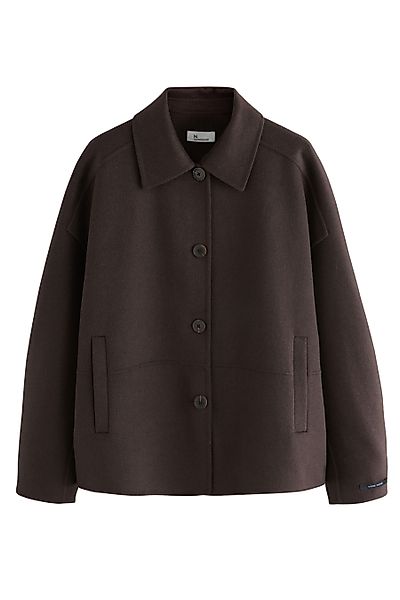 Next Wolljacke Handgenähte Jacke mit durchgehender günstig online kaufen