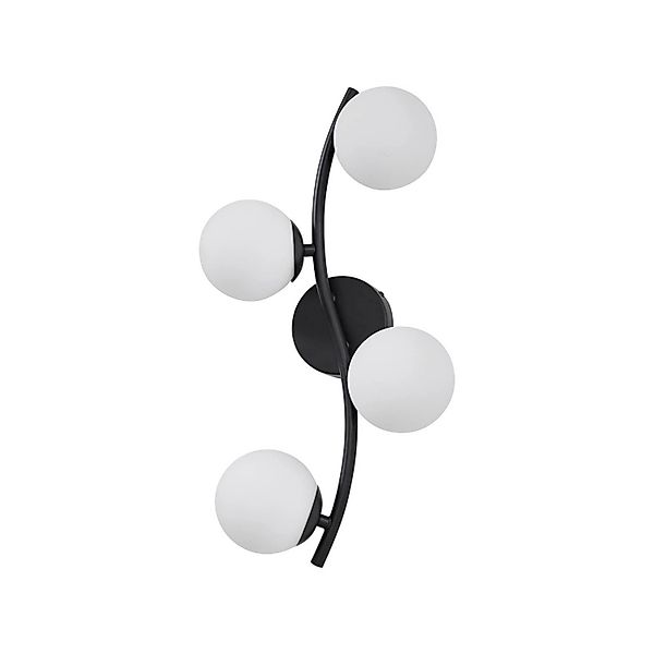 Lindby Wandleuchte Wandlampe Innen Josiana 10041901 Modern in Schwarz aus G günstig online kaufen