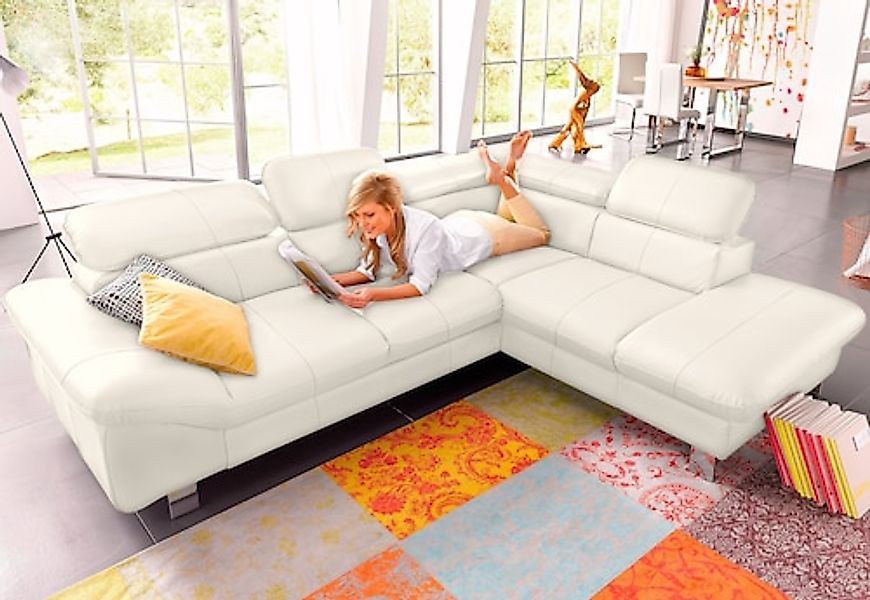 COTTA Ecksofa »Driver L-Form« mit Kopfteilverstellung, wahlweise mit Bettfu günstig online kaufen