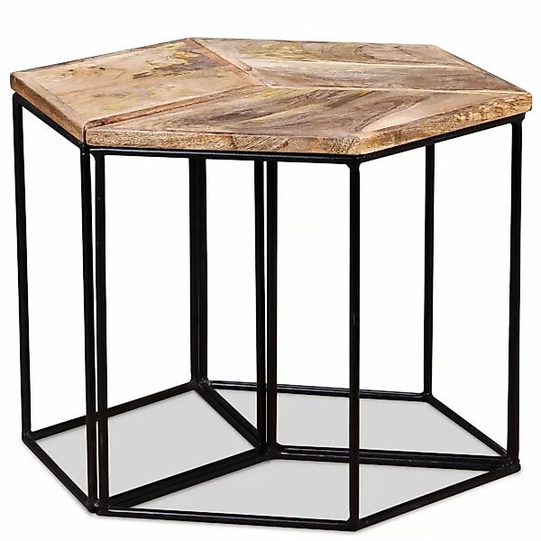 vidaXL Couchtisch Massivholz Mango 56x48x40 cm günstig online kaufen