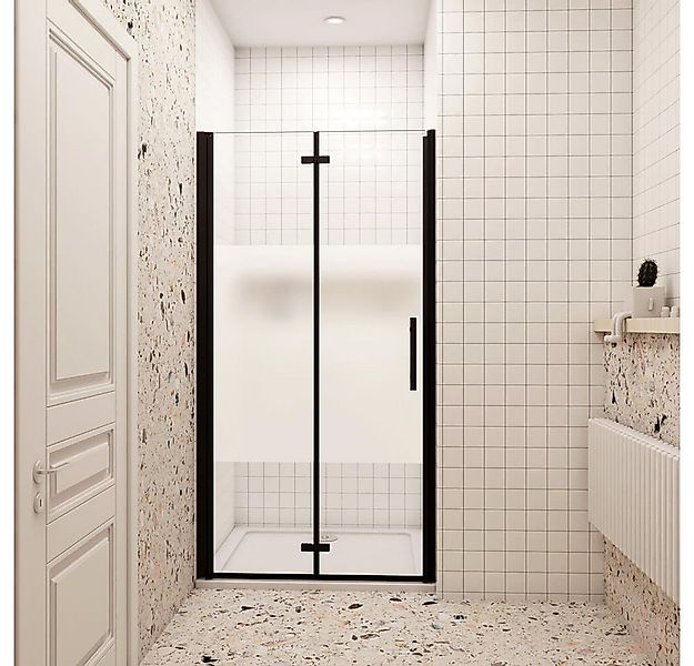 duschspa Dusch-Falttür Nischentür Scharniertür mit Milchstreifen Duschkabin günstig online kaufen