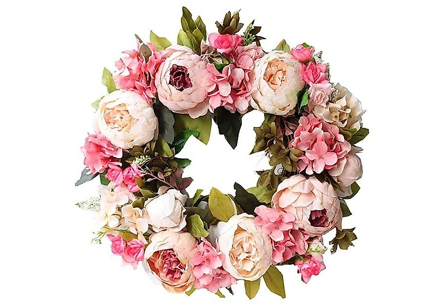 Kunstkranz Künstliche Türkranz Deko Kranz Dekorative Blumenkranz, zggzerg, günstig online kaufen