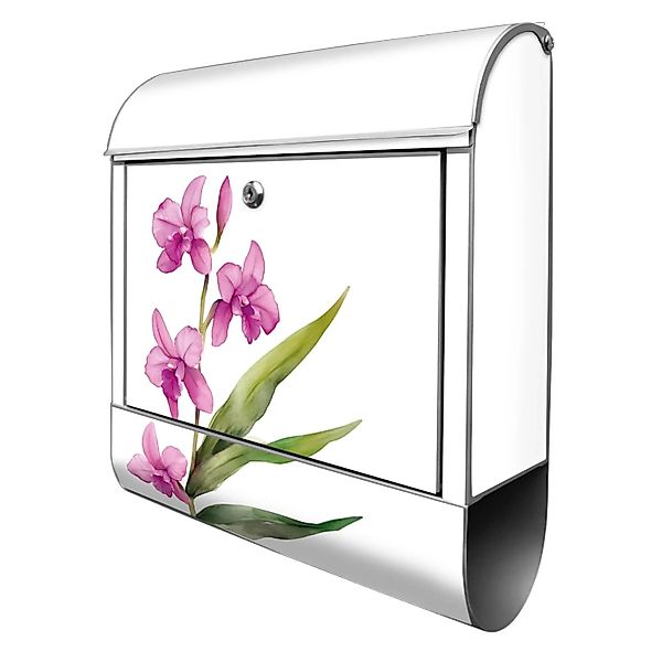 Banjado Design Briefkasten Silber Pulverbeschichtet 39x47x14cm 2 Schlüssel günstig online kaufen