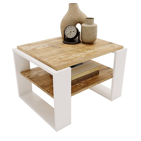 CraftPAK Couchtisch Wohnzimmertisch aus hochwertigem Holz günstig online kaufen