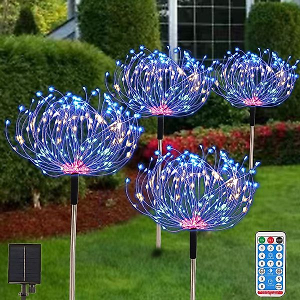 BlingBin LED Gartenleuchte Solar-Lichterketten,4 x 120 günstig online kaufen