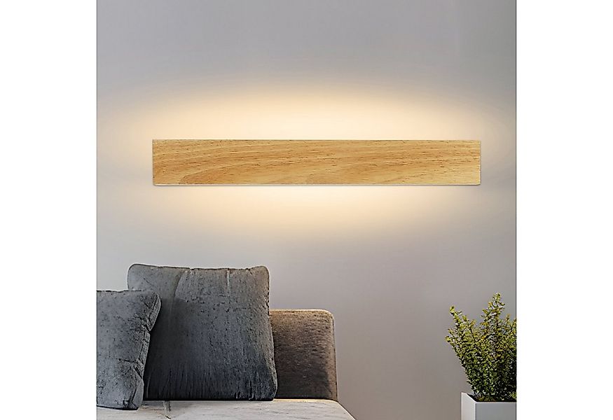 Nettlife LED Wandleuchte Holz 3000K warm weiße Wandbeleuchtung, Drehbar 330 günstig online kaufen