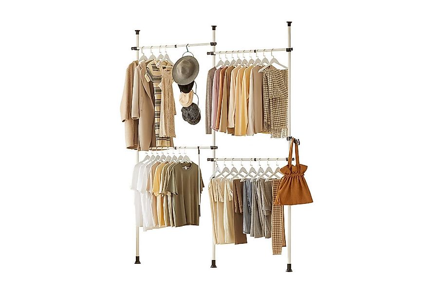 SoBuy Kleiderständer KLS03, verstellbarer offener Kleiderschrank für Schlaf günstig online kaufen