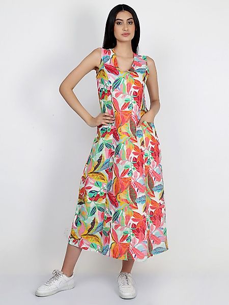 VICCI Germany A-Linien-Kleid (1-tlg) mit V-Ausschnitt günstig online kaufen