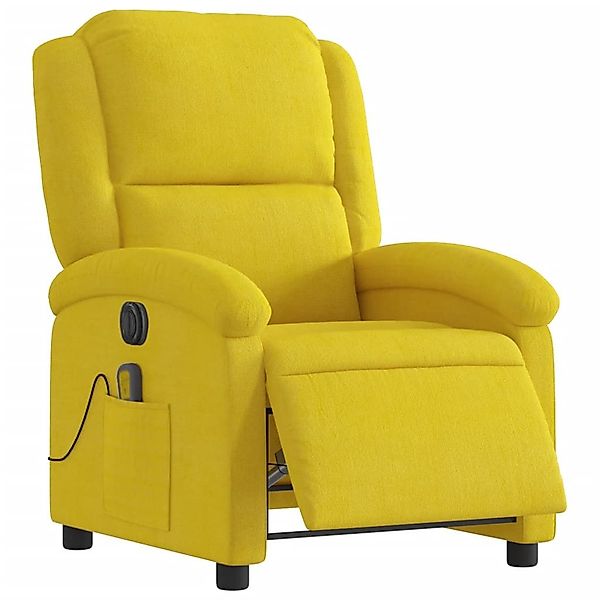 vidaXL Sessel Massagesessel Elektrisch Gelb Samt günstig online kaufen